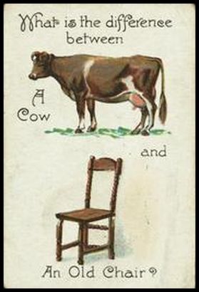 5 What is the difference between a cow and an old chair